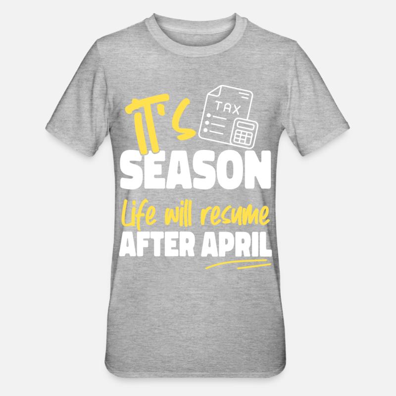 Comptable Comptable Comptable - T-shirt polycoton Unisexe - gris chiné