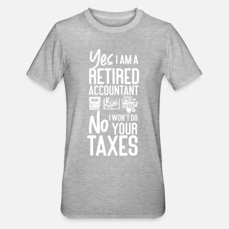 Comptable Comptable Comptable - T-shirt polycoton Unisexe - gris chiné