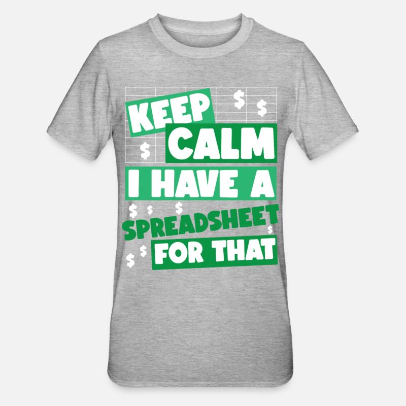 Comptable Comptable Comptable - T-shirt polycoton Unisexe - gris chiné