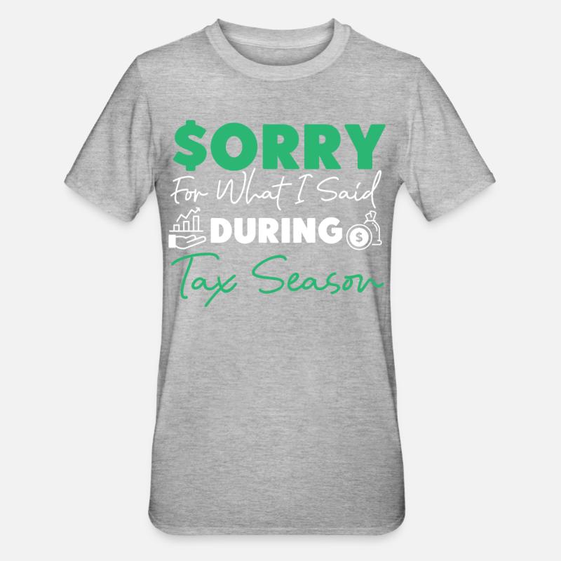 Comptable Comptable Comptable - T-shirt polycoton Unisexe - gris chiné