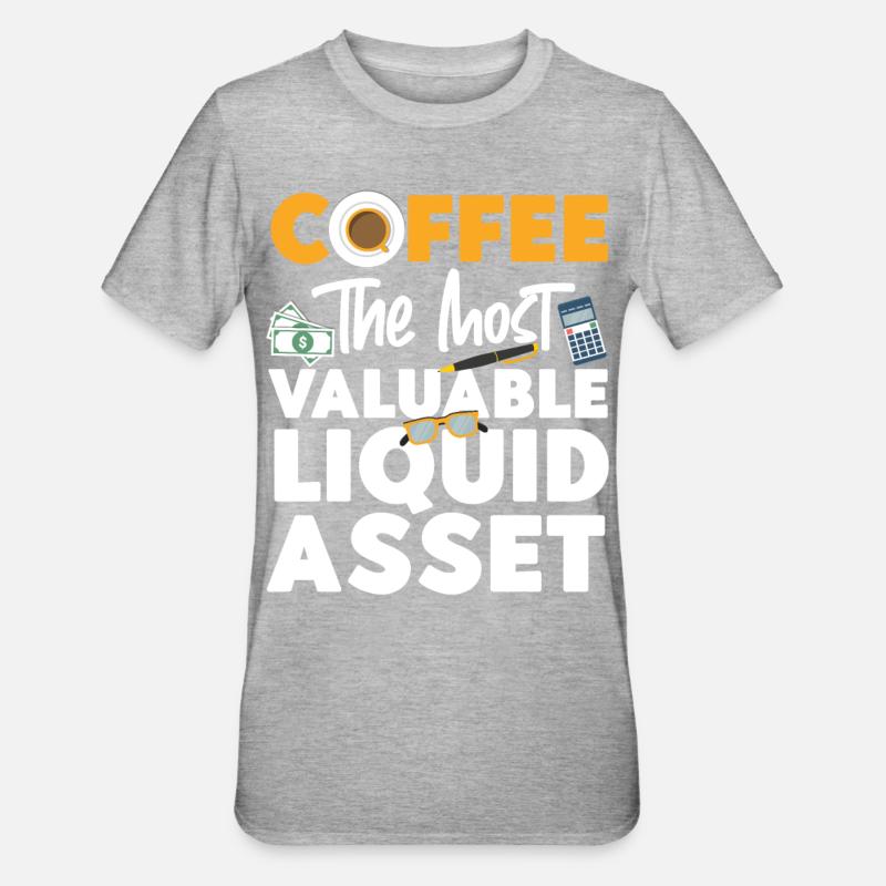 Comptable Comptable Comptable - T-shirt polycoton Unisexe - gris chiné