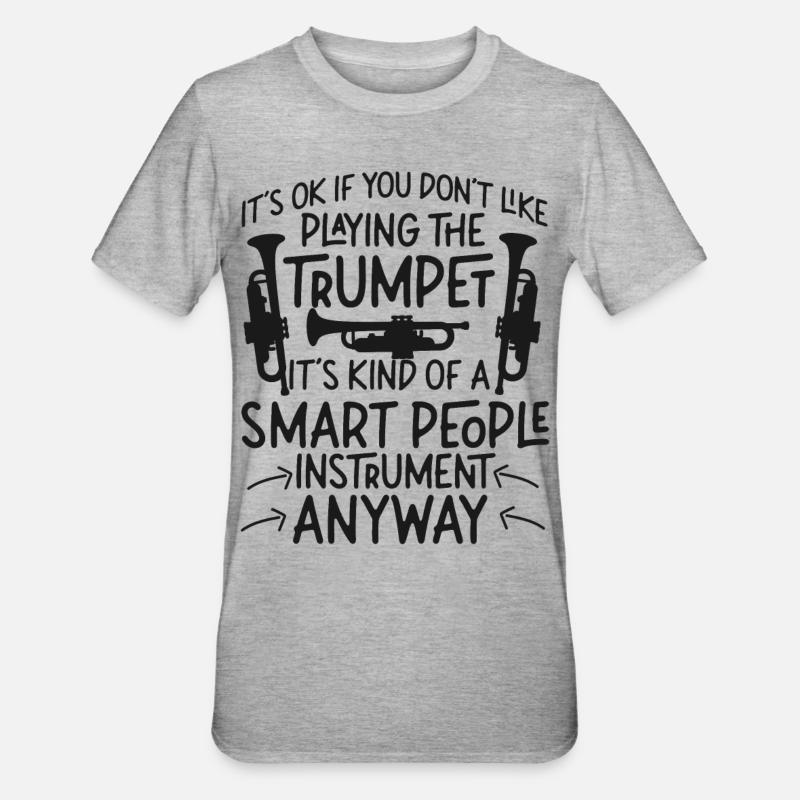 Trompettiste C’est OK si vous - T-shirt polycoton Unisexe - gris chiné