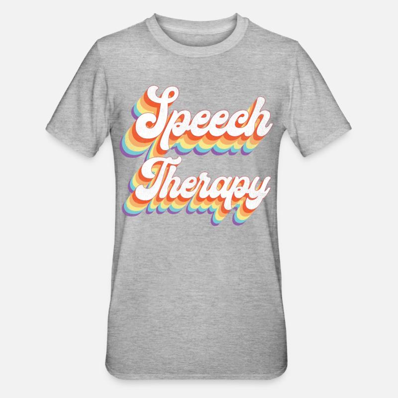 Speech Therapist Therapy Assistant - Unisex Polycotton T-Shirt - heather grey