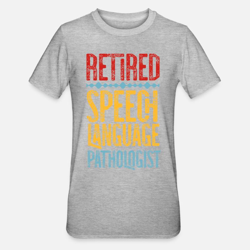 Speech Therapist Therapy Assistant - Unisex Polycotton T-Shirt - heather grey