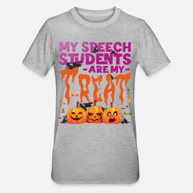 Speech Therapist Therapy Assistant - Unisex Polycotton T-Shirt - Grau meliert