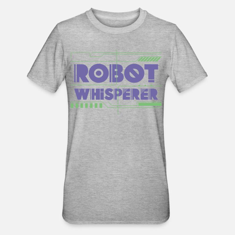Robot Robotics Engineer Robot - Unisex Polycotton T-Shirt - heather grey