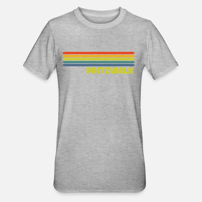 Pritzwalk - Unisex Polycotton T-Shirt - Grau meliert