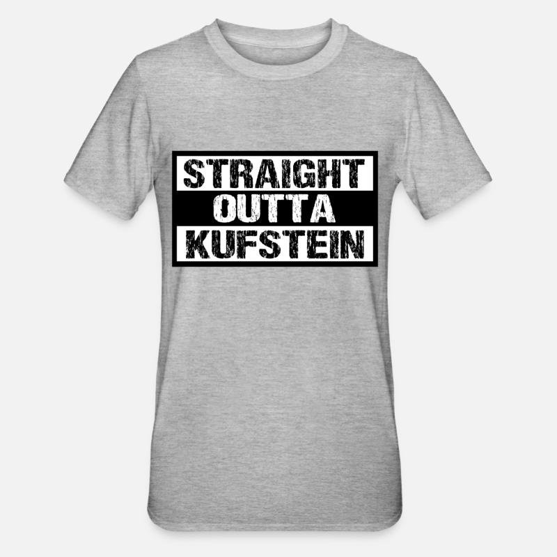 Kufstein - Unisex Polycotton T-Shirt - Grau meliert