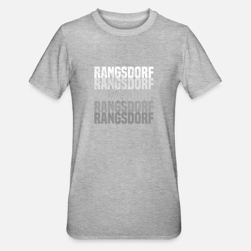 Rangsdorf - Unisex Polycotton T-Shirt - Grau meliert