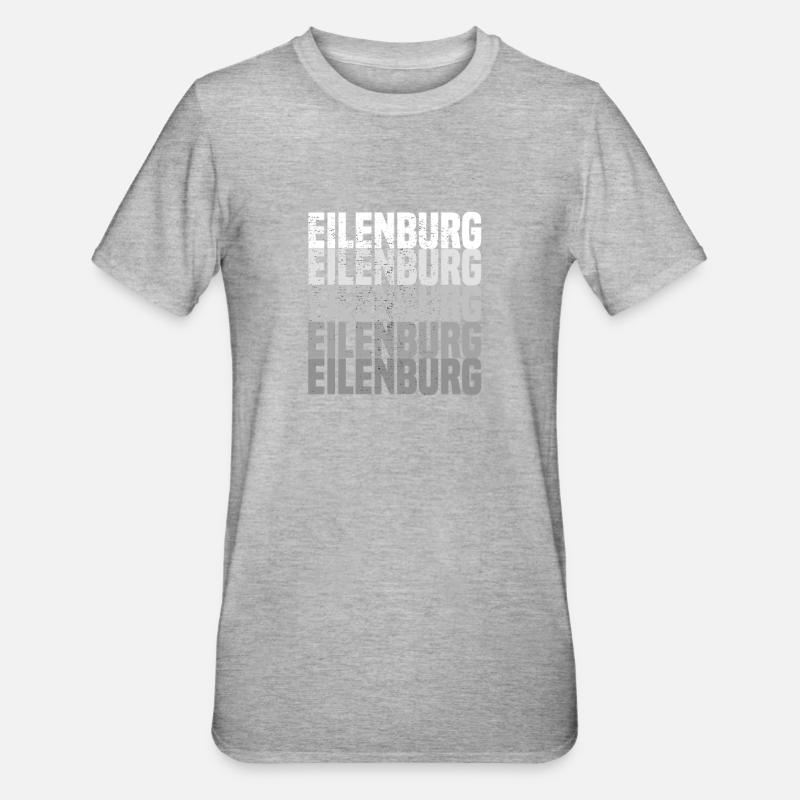 Eilenburg - Unisex Polycotton T-Shirt - Grau meliert
