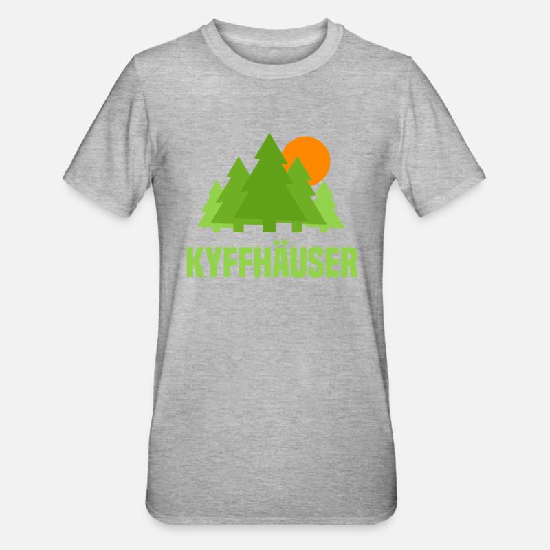 Kyffhäuser - Unisex Polycotton T-Shirt - Grau meliert
