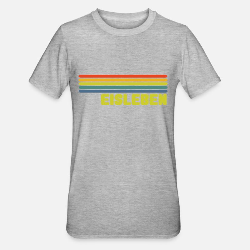 Eisleben - Unisex Polycotton T-Shirt - Grau meliert