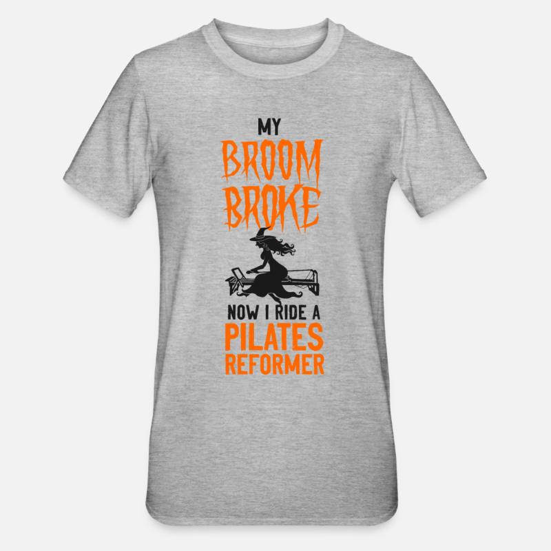 Instructeur de Pilates Enseignant - T-shirt polycoton Unisexe - gris chiné