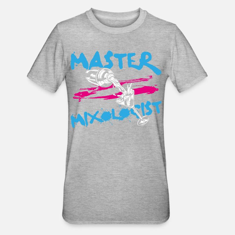 Bartender Mixologist Master - Unisex Polycotton T-Shirt - heather grey