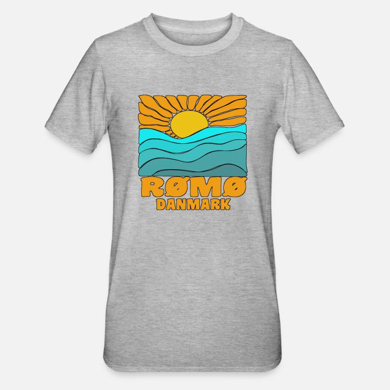 Romo Römo - Unisex Polycotton T-Shirt - Grau meliert
