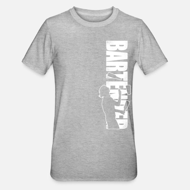 Bartender Mixologist Bartender - Unisex Polycotton T-Shirt - heather grey