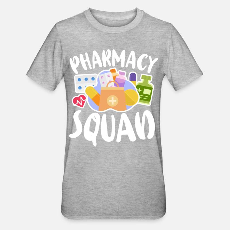 Pharmacy Tech Technician - Unisex Polycotton T-Shirt - heather grey