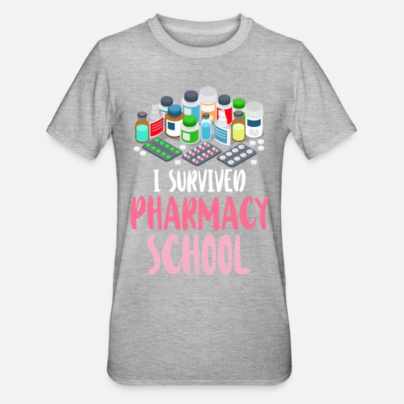 Technicien en pharmacie - T-shirt polycoton Unisexe - gris chiné