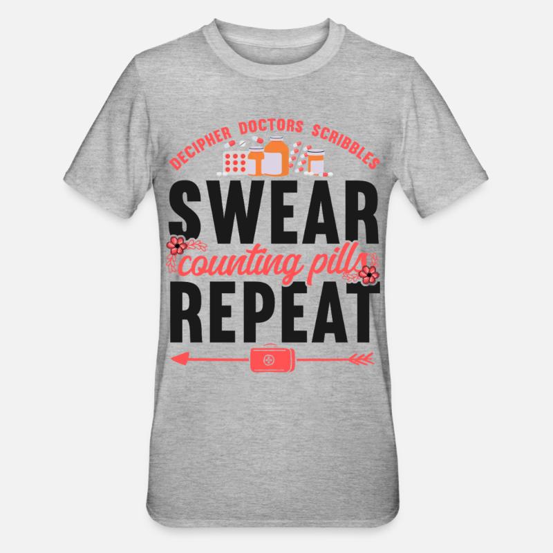 Pharmacy Tech Technician - Unisex Polycotton T-Shirt - heather grey