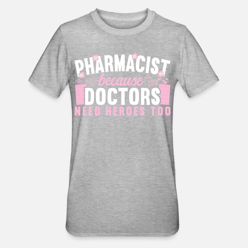 Pharmacy Tech Technician - Unisex Polycotton T-Shirt - heather grey