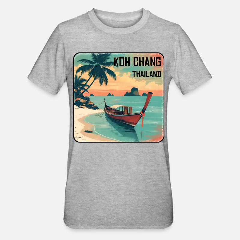 Koh Chang - T-shirt polycoton Unisexe - gris chiné