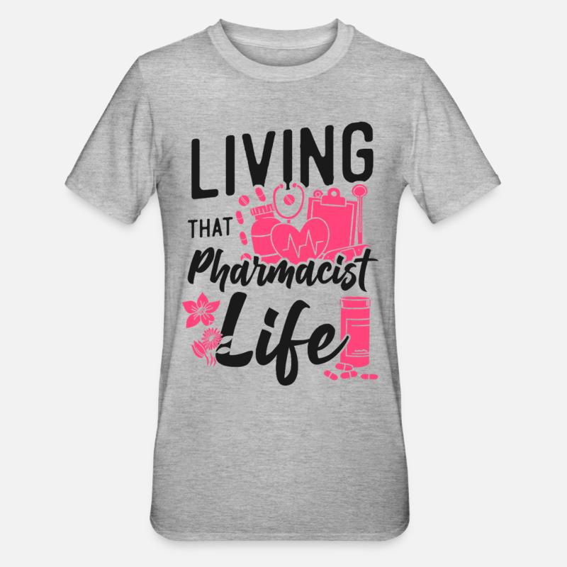 Pharmacy Tech Technician - Unisex Polycotton T-Shirt - heather grey