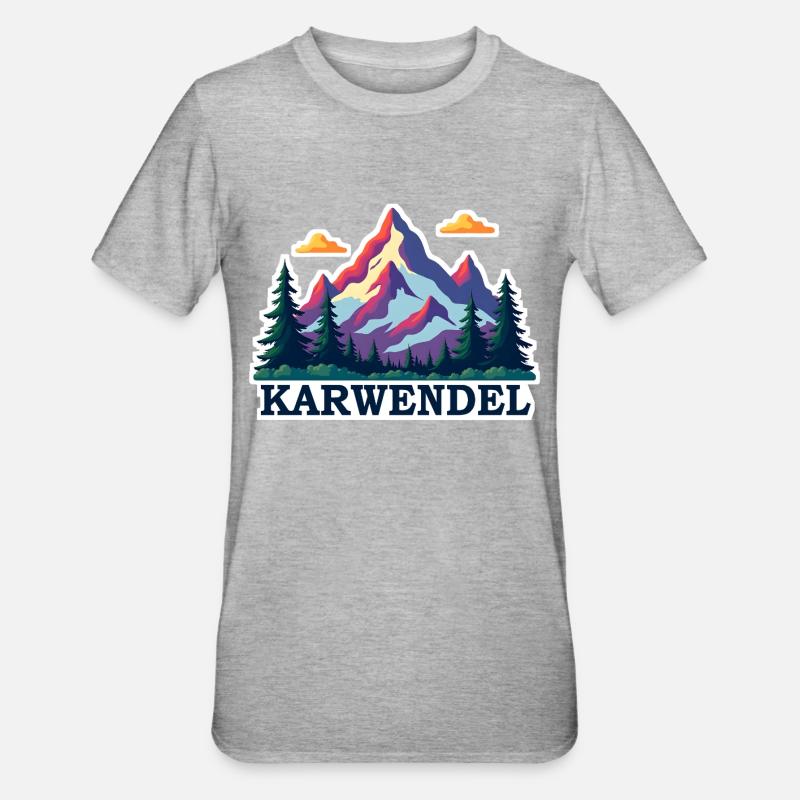 Karwendel - T-shirt polycoton Unisexe - gris chiné