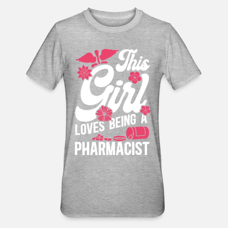Technicien en pharmacie - T-shirt polycoton Unisexe - gris chiné