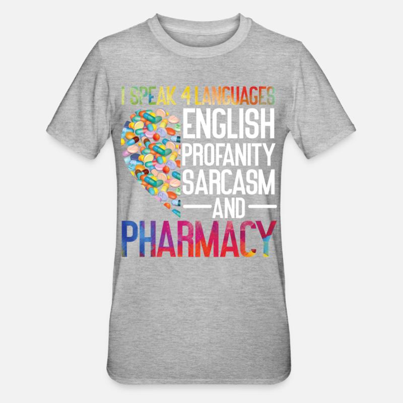 Pharmacy Tech Technician - Unisex Polycotton T-Shirt - heather grey