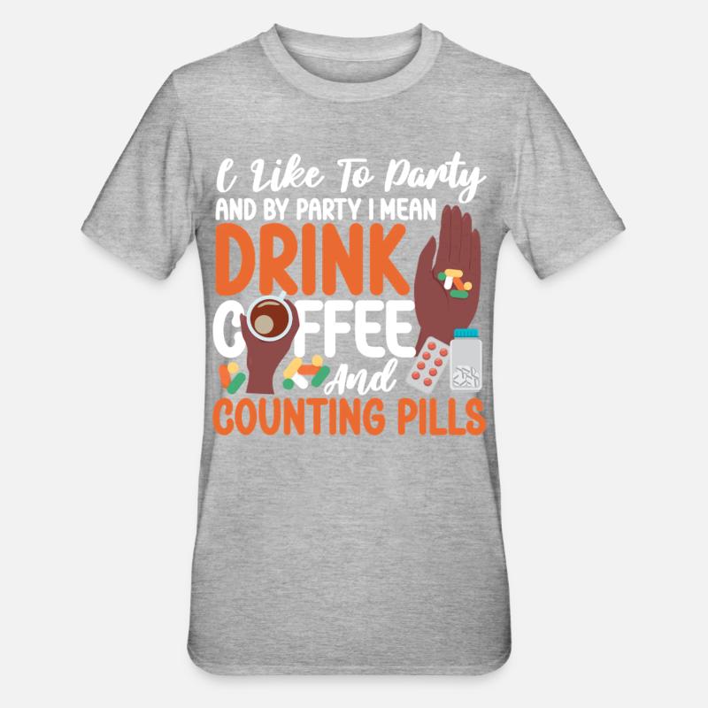 Technicien en pharmacie - T-shirt polycoton Unisexe - gris chiné