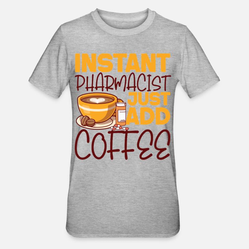 Pharmacy Tech Technician - Unisex Polycotton T-Shirt - Grau meliert