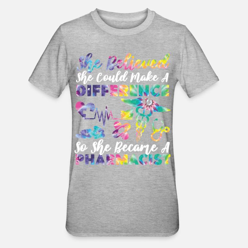 Technicien en pharmacie - T-shirt polycoton Unisexe - gris chiné