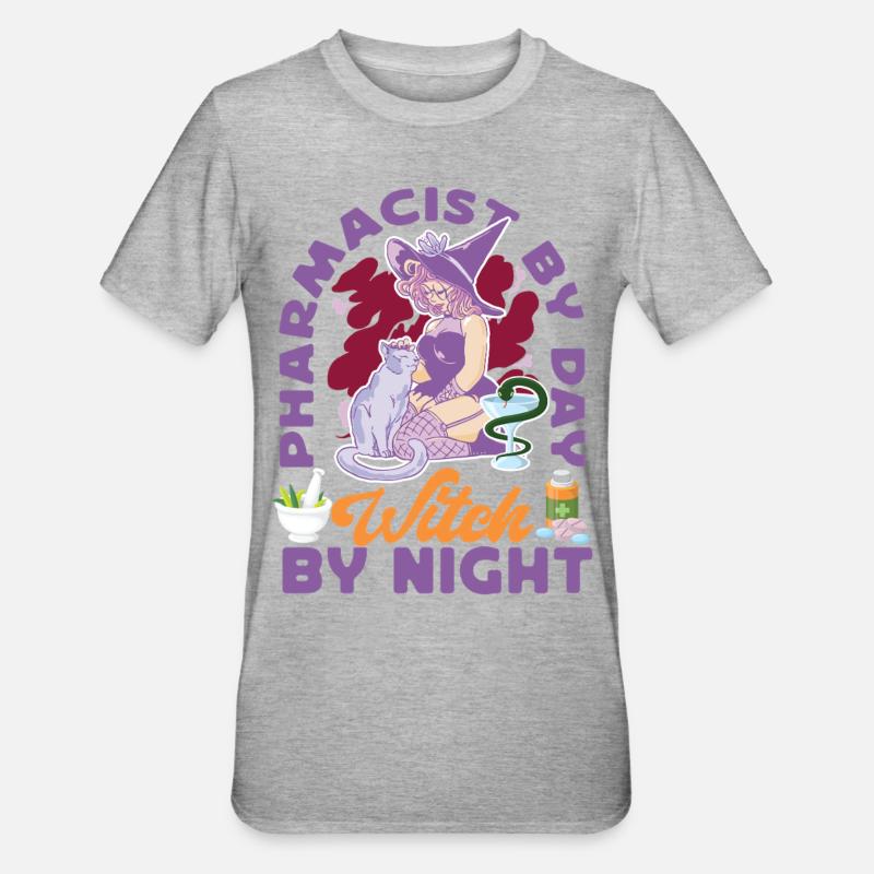 Pharmacy Tech Technician - Unisex Polycotton T-Shirt - Grau meliert