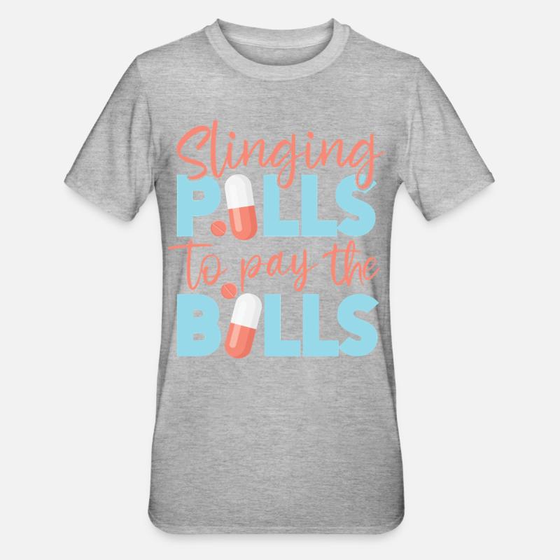 Pharmacy Tech Technician - Unisex Polycotton T-Shirt - heather grey