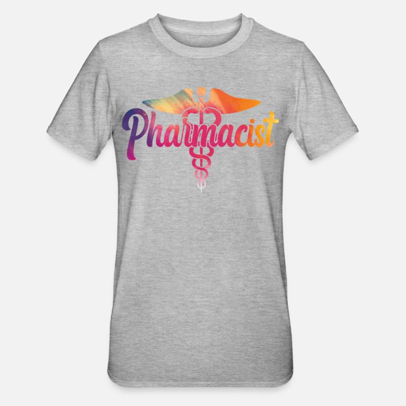 Pharmacy Tech Technician - Unisex Polycotton T-Shirt - Grau meliert