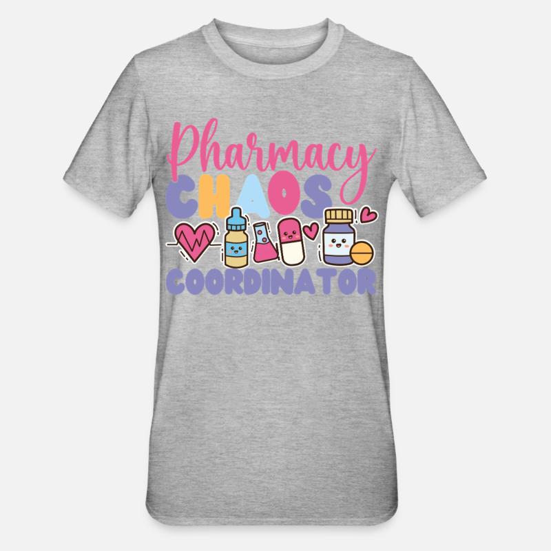 Pharmacy Tech Technician - Unisex Polycotton T-Shirt - heather grey