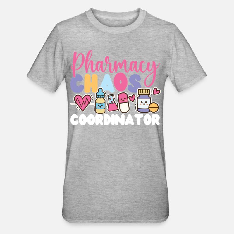 Pharmacy Tech Technician - Unisex Polycotton T-Shirt - heather grey