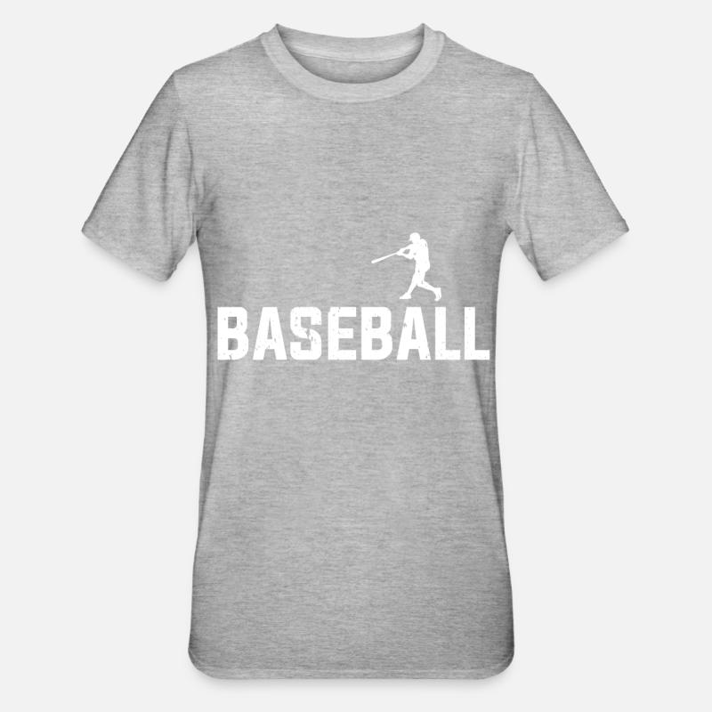 base-ball - T-shirt polycoton Unisexe - gris chiné