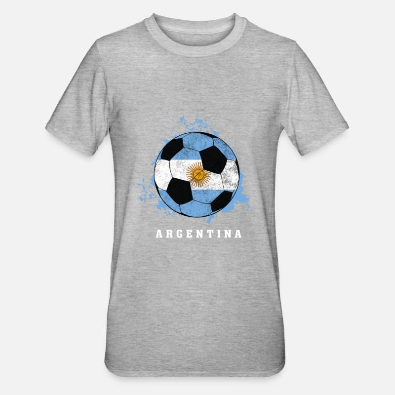  de l'Argentine - T-shirt polycoton Unisexe - gris chiné