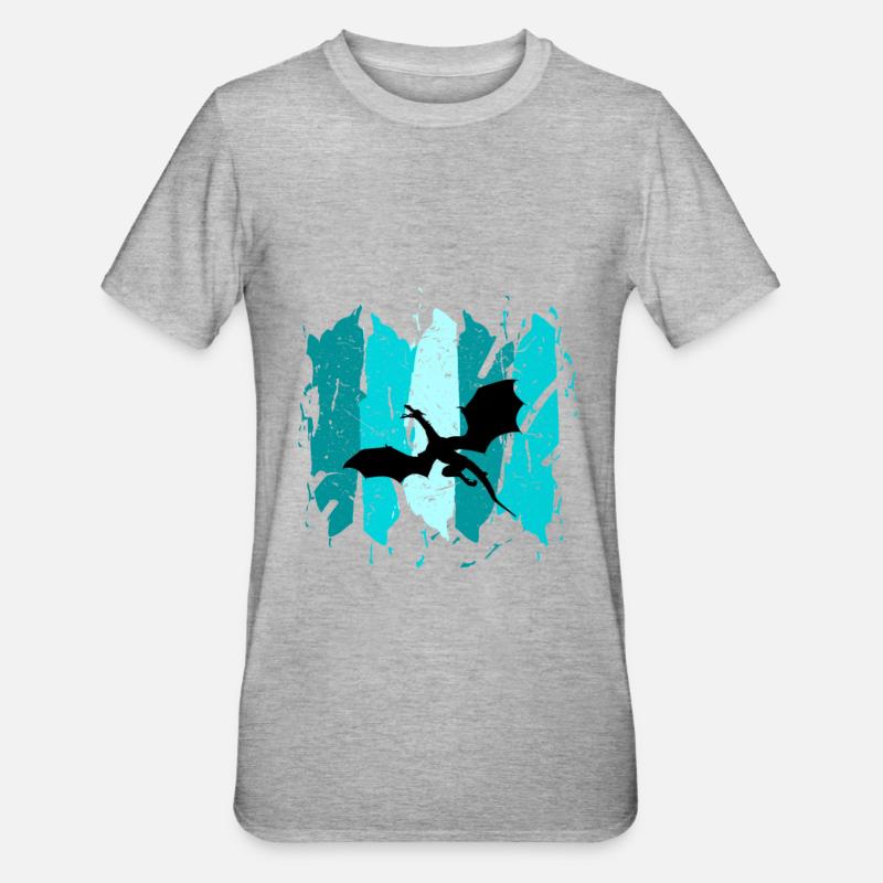 Dragon - T-shirt polycoton Unisexe - gris chiné