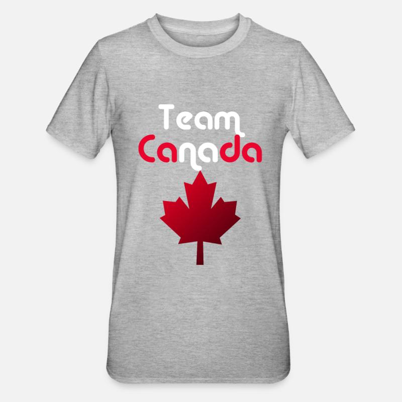 Équipe Canada - T-shirt polycoton Unisexe - gris chiné