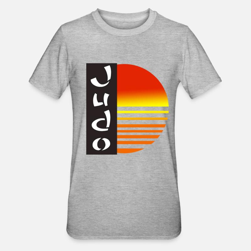 Judo - T-shirt polycoton Unisexe - gris chiné