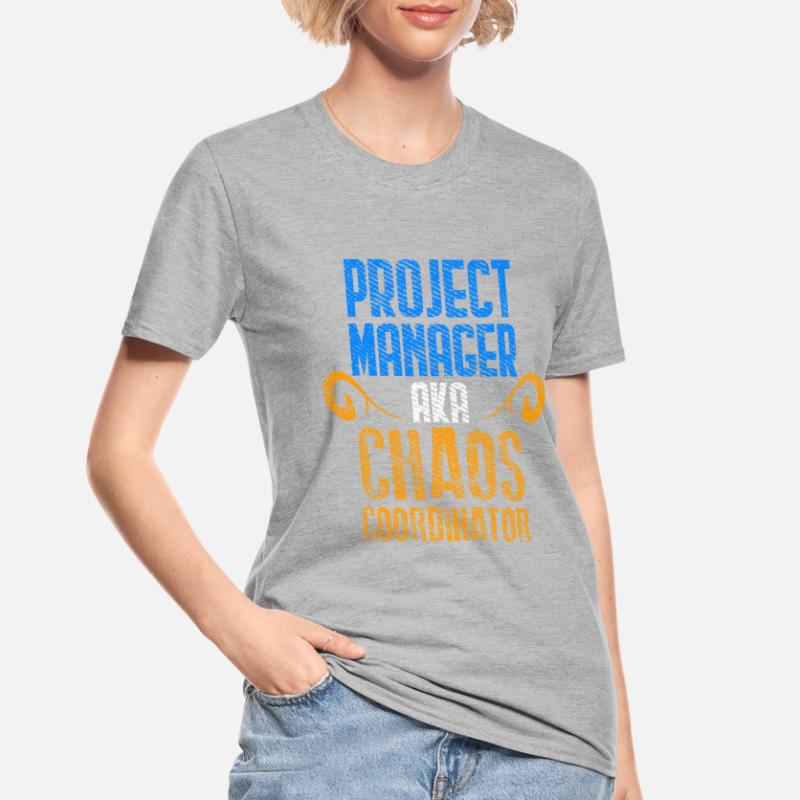 Project Manager Scrum Master Git Programmer Unisex Polycotton T-Shirt