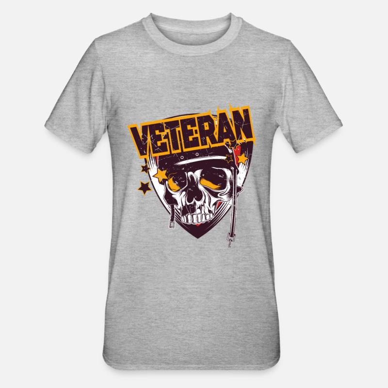 Vétéran de l’armée - T-shirt polycoton Unisexe - gris chiné