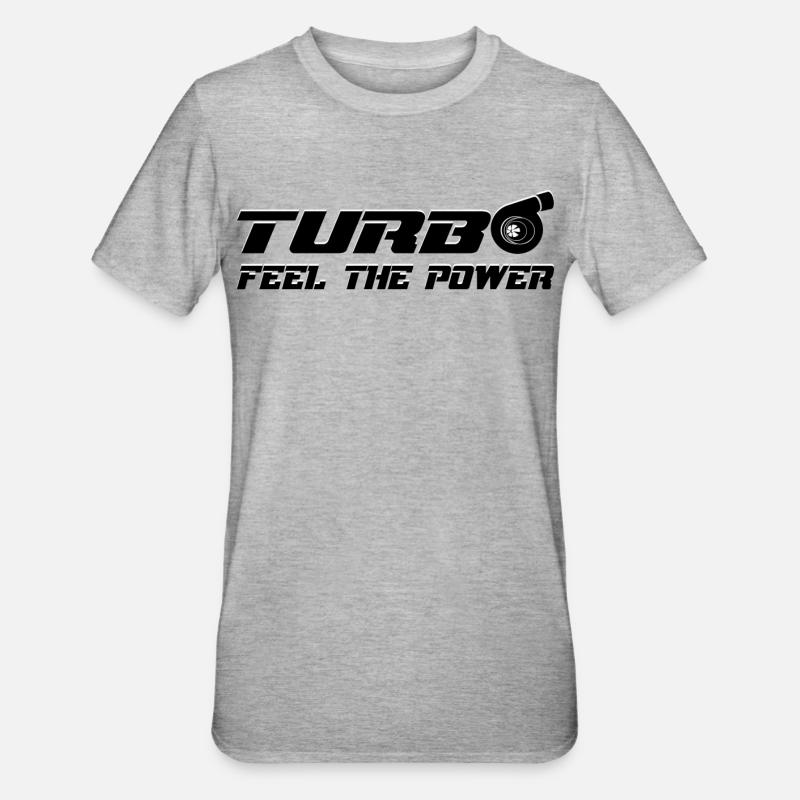 Turbo - T-shirt polycoton Unisexe - gris chiné