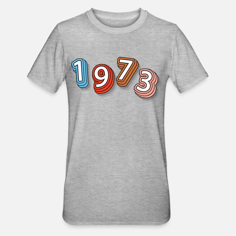 Millésime 1973 - T-shirt polycoton Unisexe - gris chiné