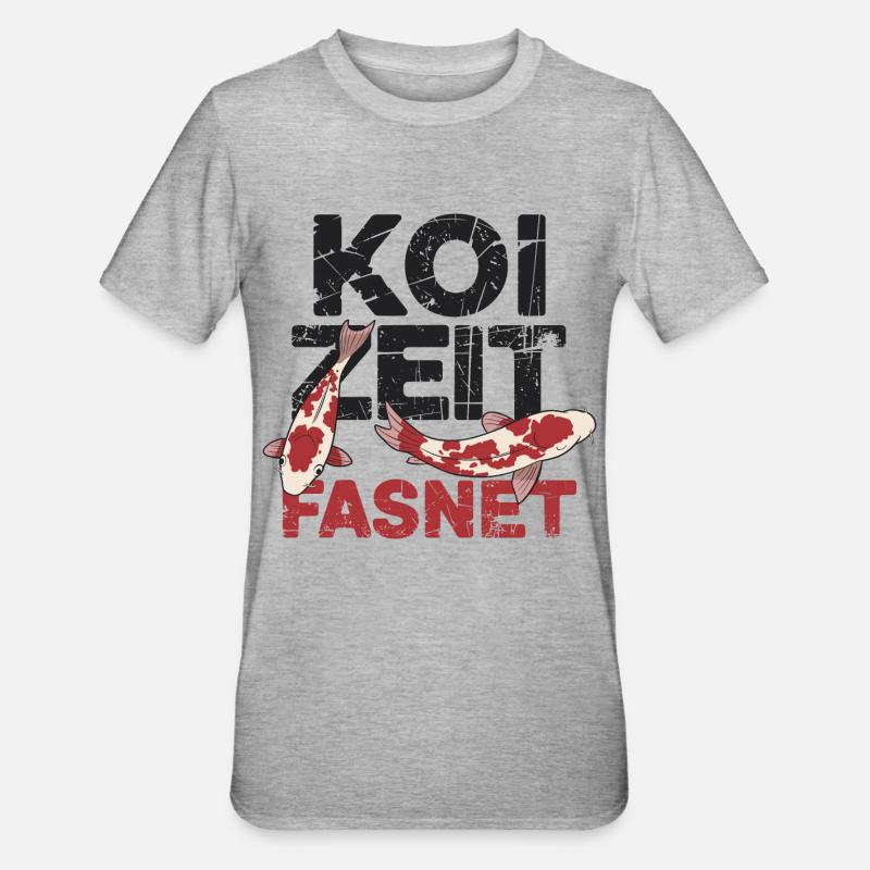 Koi Zeit Fasnet - Carnaval Carnaval - T-shirt polycoton Unisexe - gris chiné