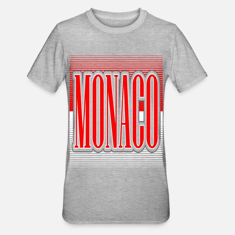 Monaco - Unisex Polycotton T-Shirt - heather grey