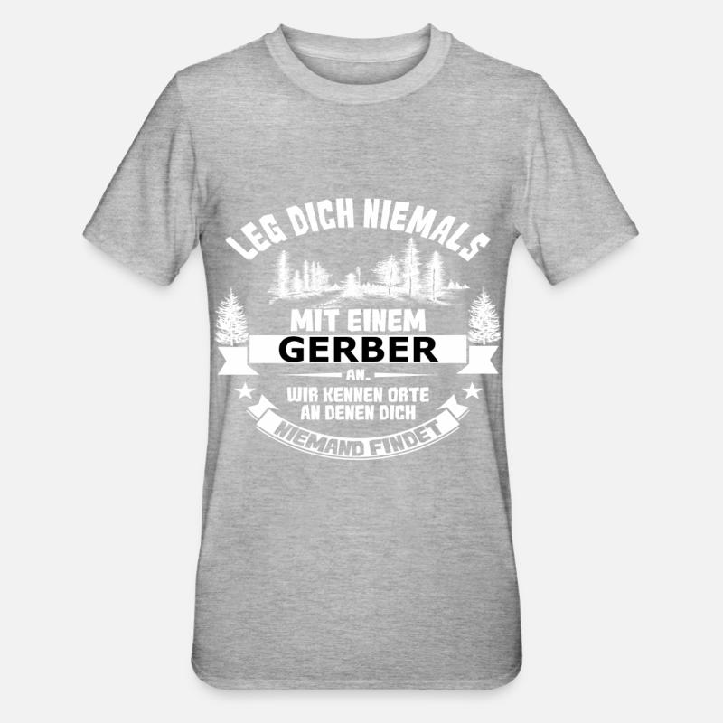 gerber - Unisex Polycotton T-Shirt - Grau meliert
