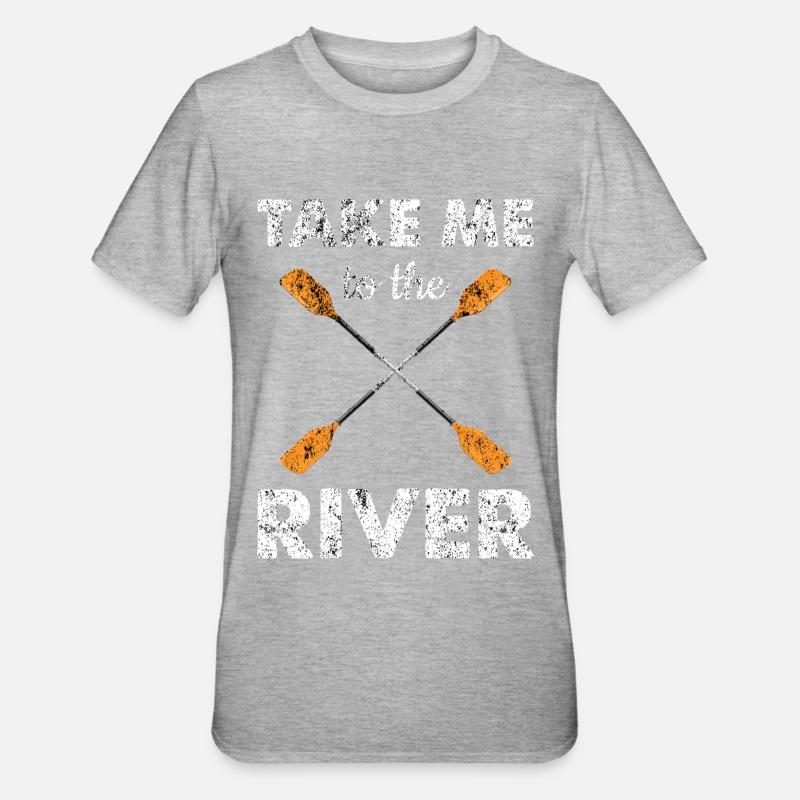 Paddeling Rowing Rowing Team River Team Rowing - Unisex Polycotton T-Shirt - heather grey